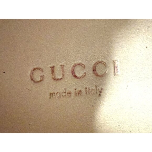 Gucci Womens GG Supreme Canvas Ace Sneakers Size 37.5 Red & Blue Stripes Made In - Picture 3 of 15